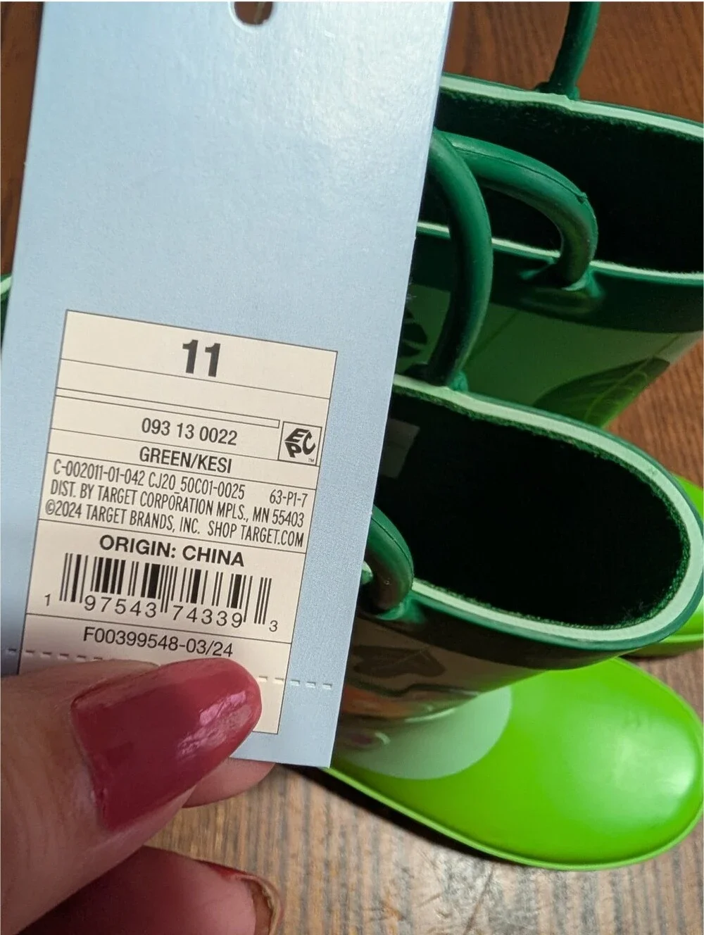 NEW Cat & Jack Unisex Toddler Caterpillar Rain Boots